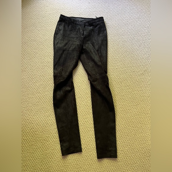 THEORY suede lambskin leggings. Size 2 - Picture 2 of 7